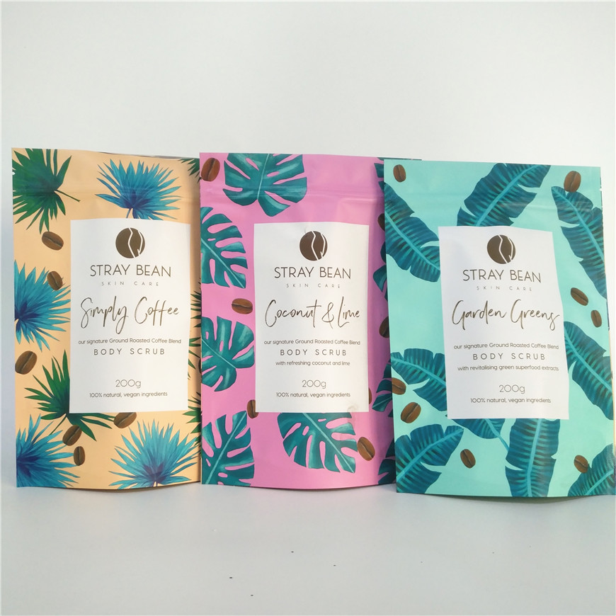 Matowa torba do pakowania soli do kąpieli OPP vmpet 100g 200g Folia aluminiowa Mylar Pouch