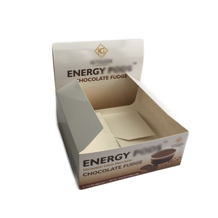 Snack ISO CMYK Display Opakowanie papierowe 350G Ivory Board vmpet