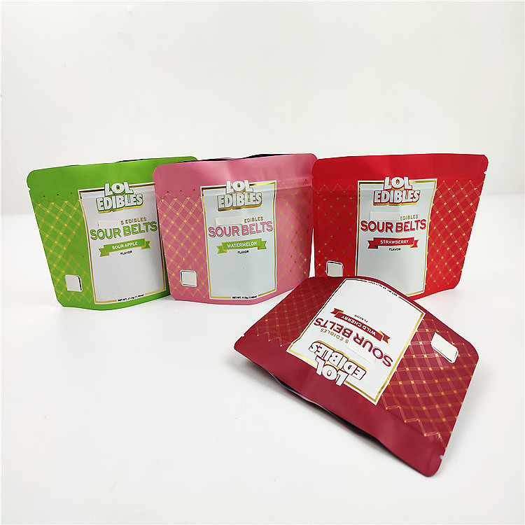 180mic 3.5g CMYK Mylar Cookie Packaging Pouch Druk wklęsły