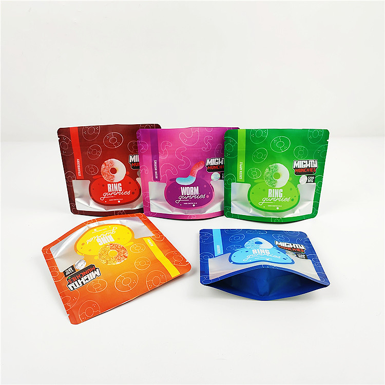 28g 80mic 1/4 uncji CMYK Mylar Torba do pakowania FSC Matte CBD Mylar Bag