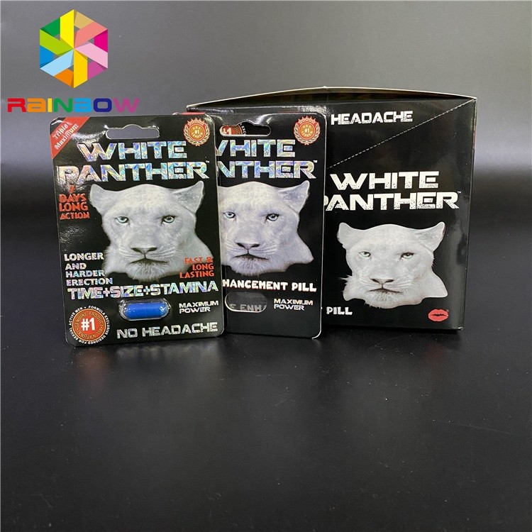 Super Panther 3D Blister MOQ 100 zestawów 350g Tektura do poprawy seksualnej