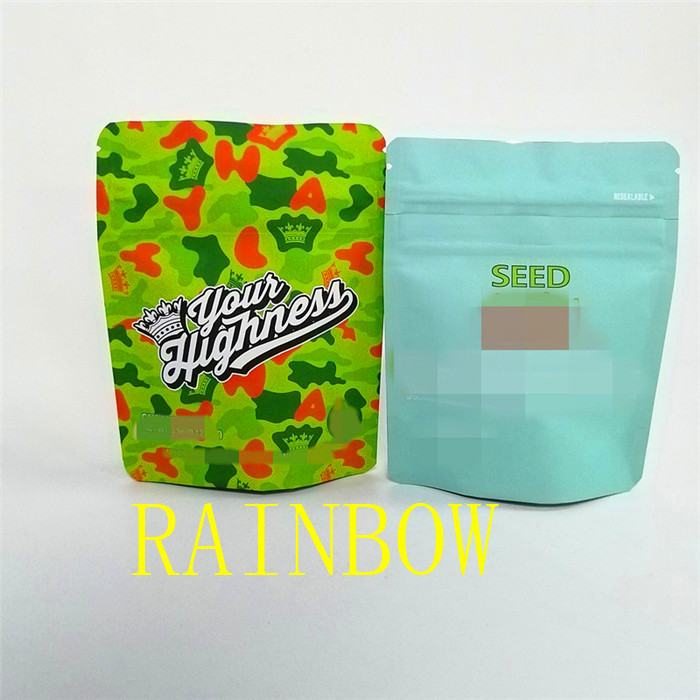 Niestandardowy druk cyfrowy 1/8 uncji 1 uncja Miękkie w dotyku opakowanie na cukierki/ciasteczka/nasiona folia aluminiowa torby mylarowe etui