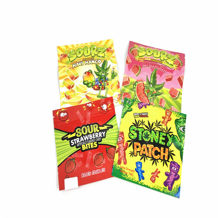 CMYK SGS wklęsły Odporny na zapach Pokrowiec Ziplock Stand Up Odporny na dzieci 110mic