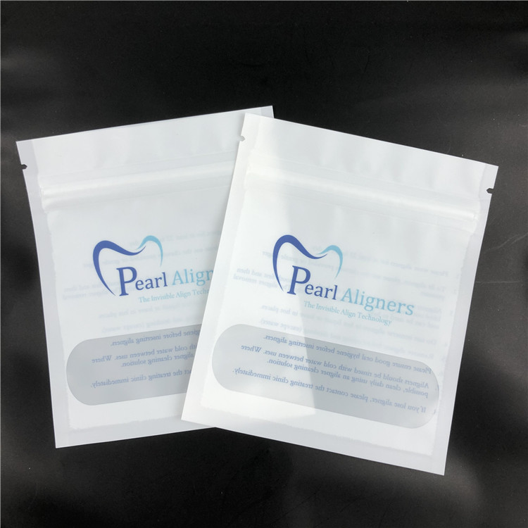 Aparaty ortodontyczne Pearl Aligners Mylar Zipper Bags See Through Kraft VMPET