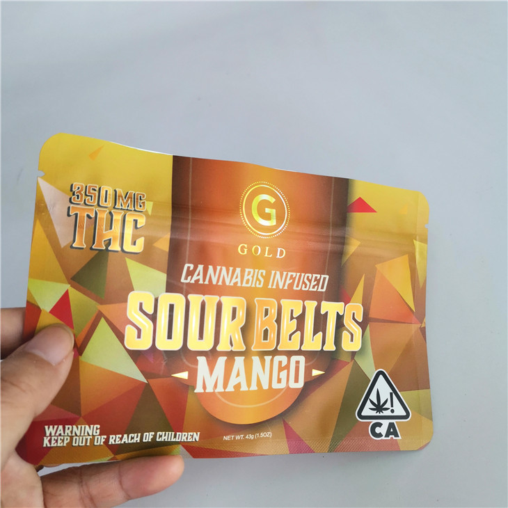 4X6 cali Mylarowe torby Ziplock Wyściełane folią szwajcarskie chwasty THC CBD