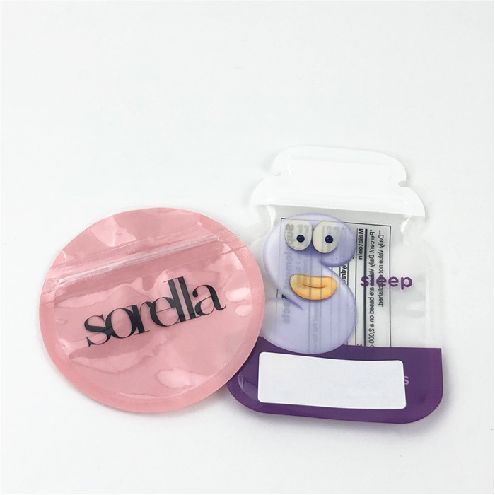 CMYK Die Cut Mylar Foil Torby MOPP 100mic Glossy For Gummies Candy Jadalne