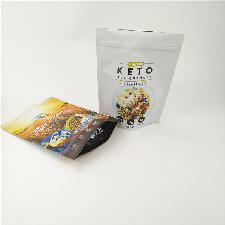 CMYK CPP Zamykana torba Mylar Matowa stojąca na zamek błyskawiczny Doypack 120mic MOPP