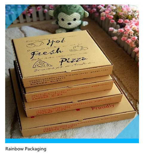 Take Away Pizza Opakowanie kartonowe papierowe składane z powierzchnią drukową