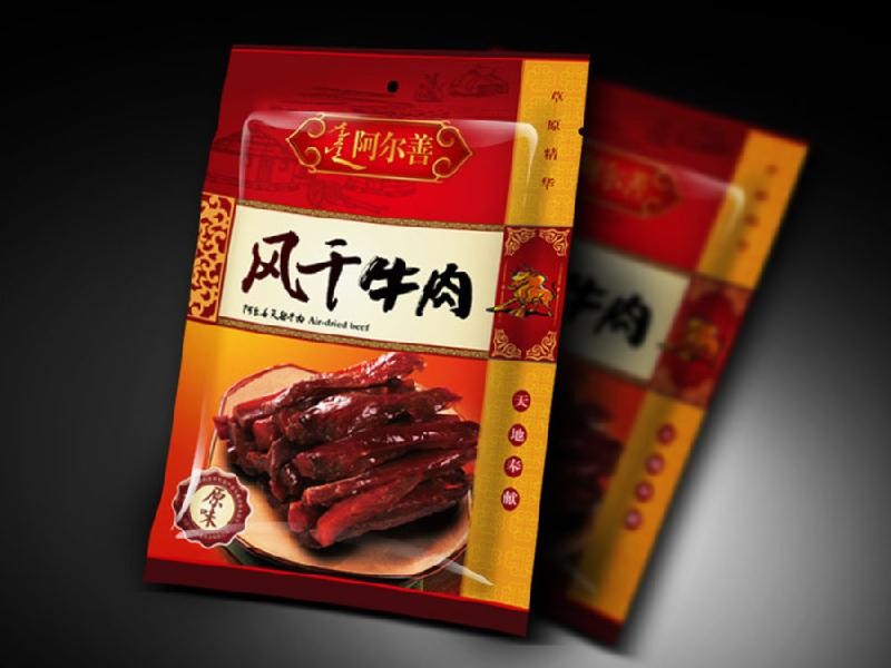 Atrakcyjne stylowe torebki z laminowanym opakowaniem do opakowań 100 Gram Beef Jerky
