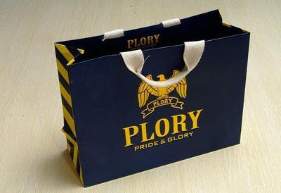 Logo Printed Shopping Torba papierowa Czarna PP Tkana w przetwarzalnych kolorach Pantone