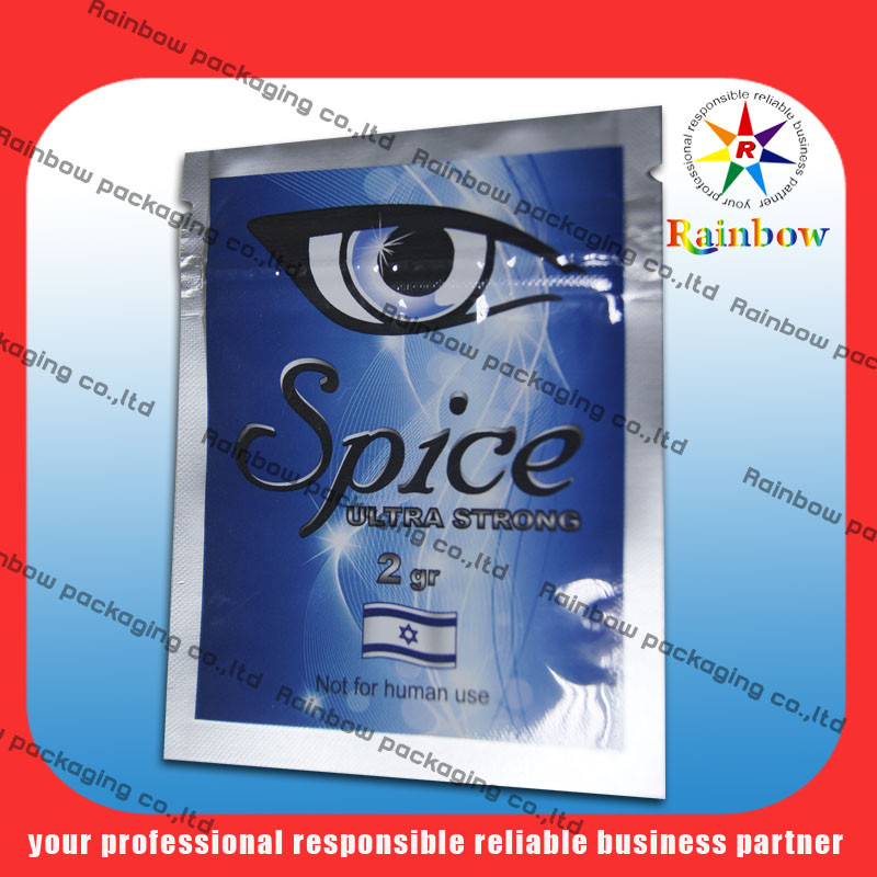 Torebka z folii aluminiowej 100 mikronów PET / AL / PE do kuracji ziołowych