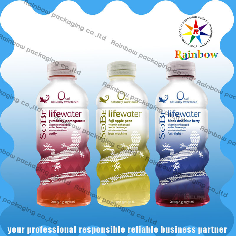 Wypić butelkę Shrink Wrap rękawy druk ciepła wrażliwej wodoodporny