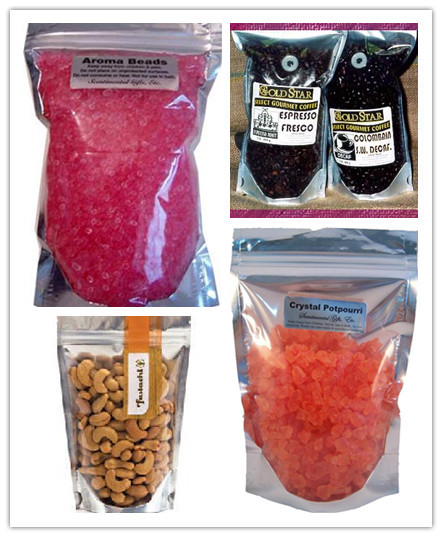 Clear Front i folia Back Stand up Torby z PET / AL / NY / PE