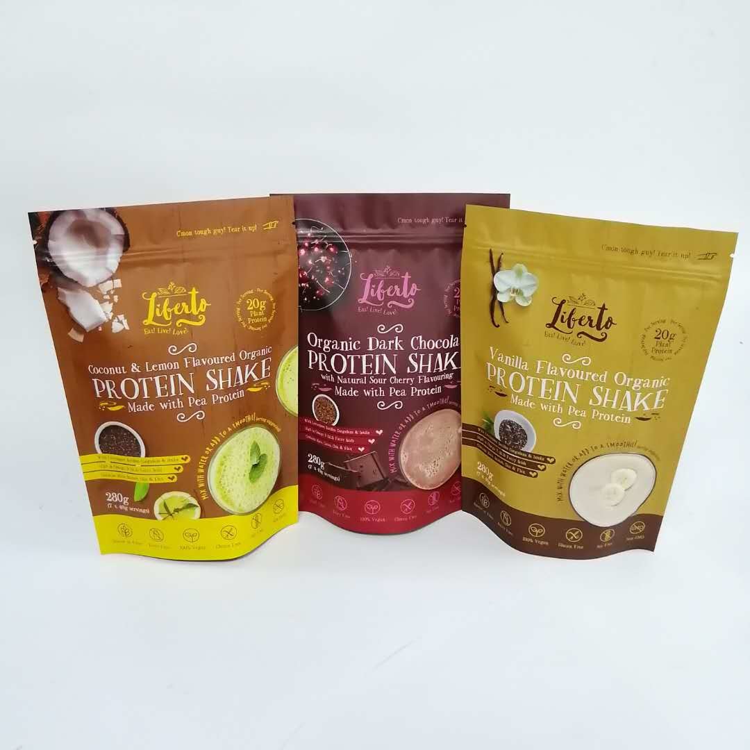 Laminowana folia aluminiowa VMPET Stand Up Bag Plastikowa torba na suwak z mylaru Odporna na wilgoć