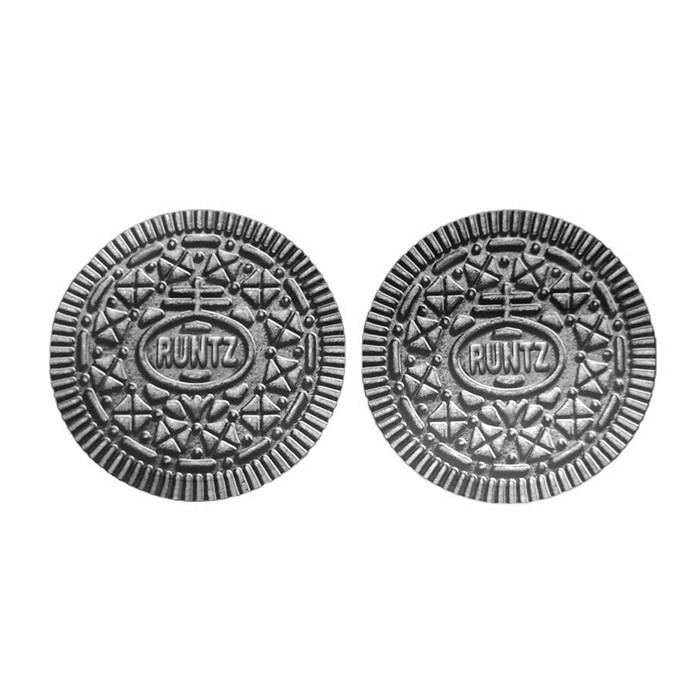 Cookie Round Shape Mylarowe torby z folii aluminiowej Zamykane jadalne 3,5g Die Cut