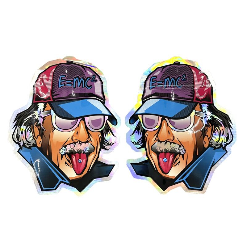 Soft Touch Mylar Foil Mini woreczki Die Cut Okrągły Kształt Z Ziplock