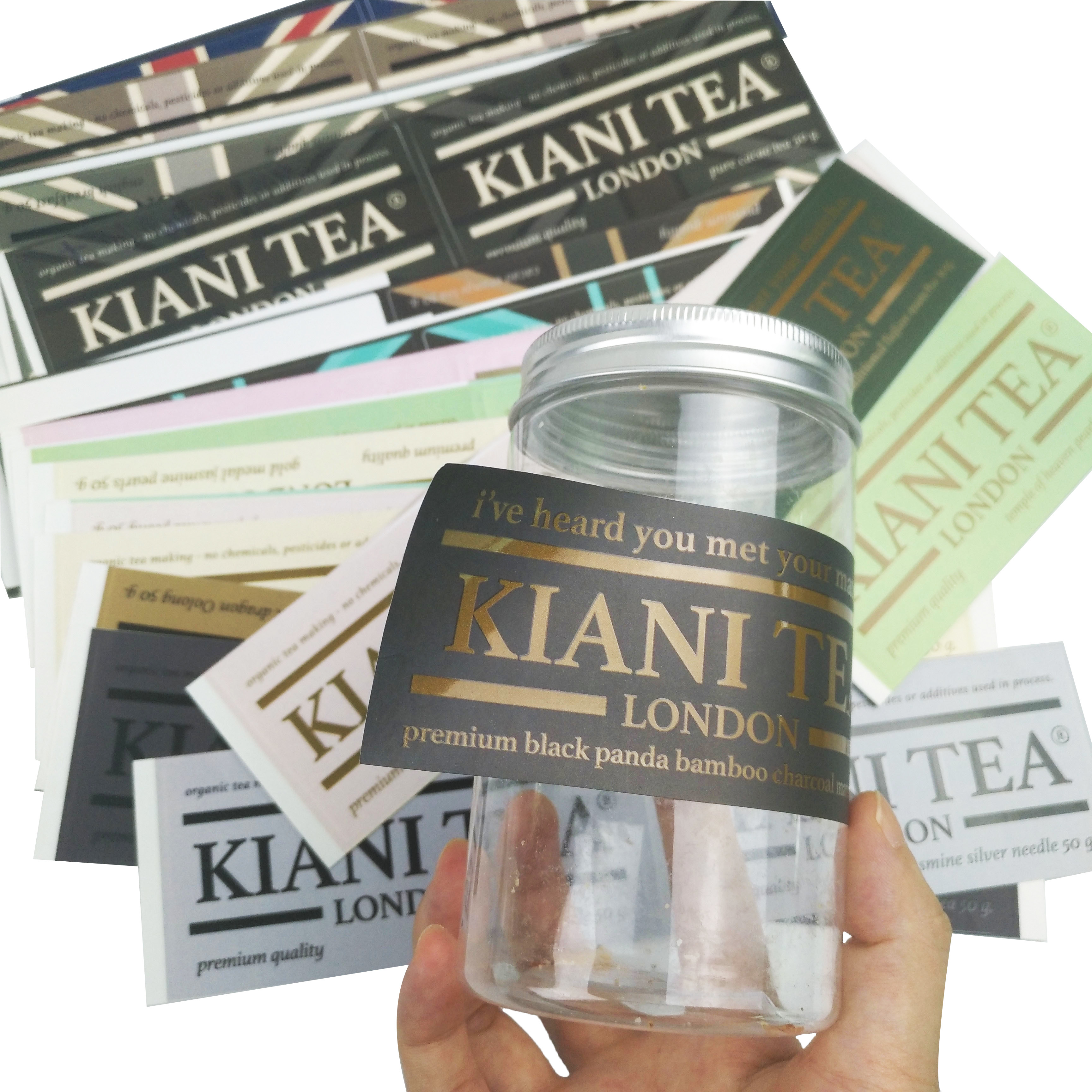 Unikalna spersonalizowana samoprzylepna wodoodporna naklejka na produkt spożywczy Butelka na wodę Niestandardowe logo Drukowane etykiety naklejki