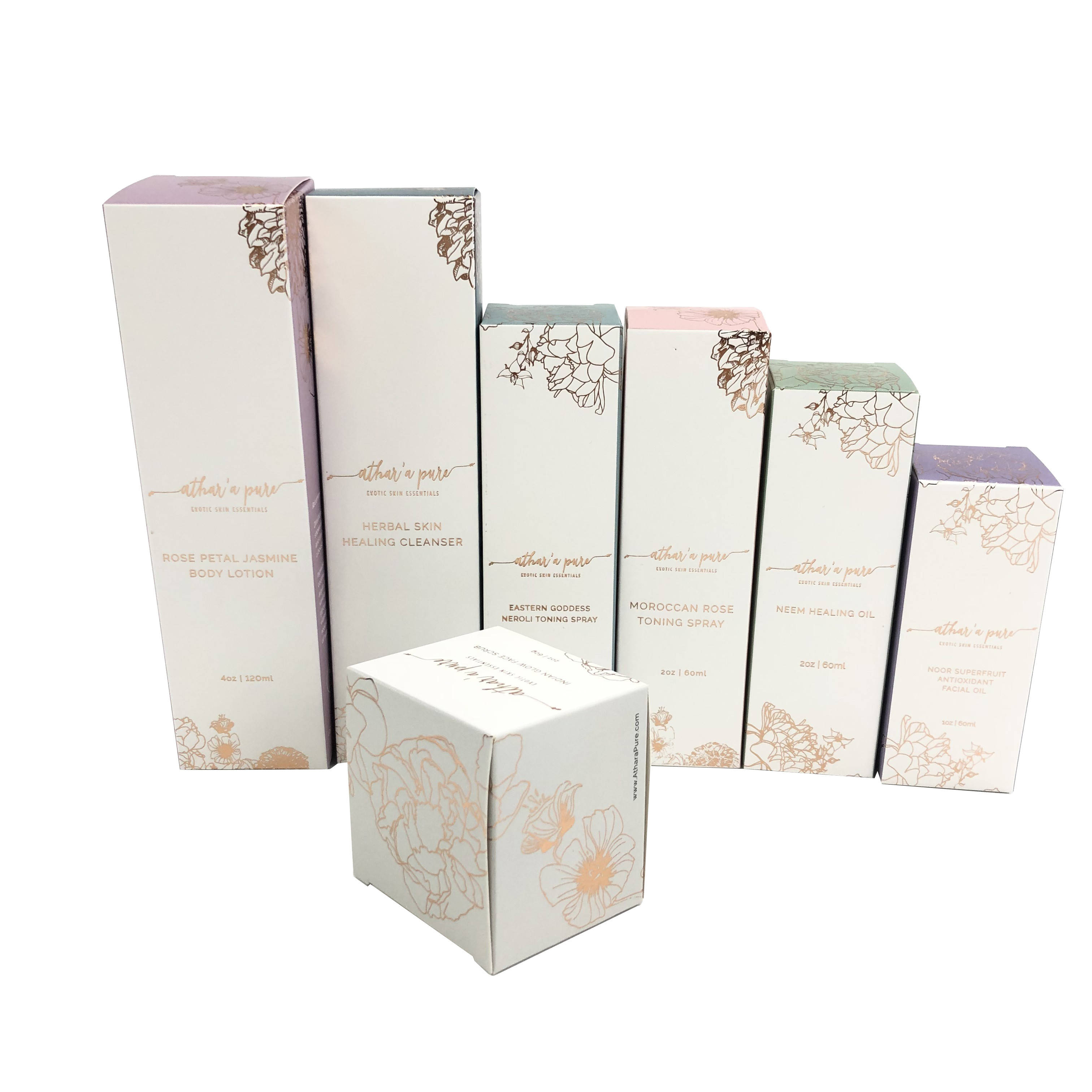 Opakowanie kosmetyczne Papierowe pudełko z recyklingu Logo w kolorze Niestandardowe pudełko do pakowania rzęs ze złotą folią