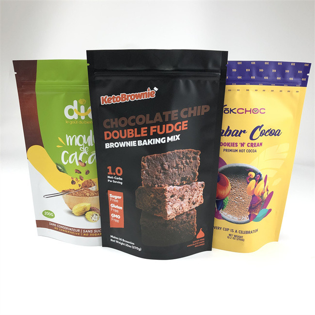 Plastikowa torba z zamkiem błyskawicznym klasy spożywczej Torba z folii aluminiowej z zamkiem błyskawicznym