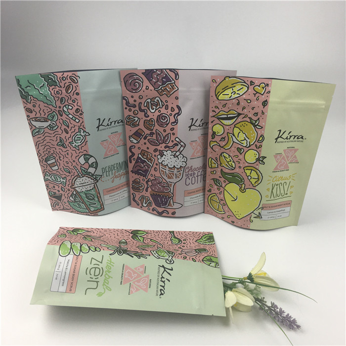 Folia aluminiowa Doypack Odporne na zapach torby do pakowania żywności na herbatę z zamkiem błyskawicznym