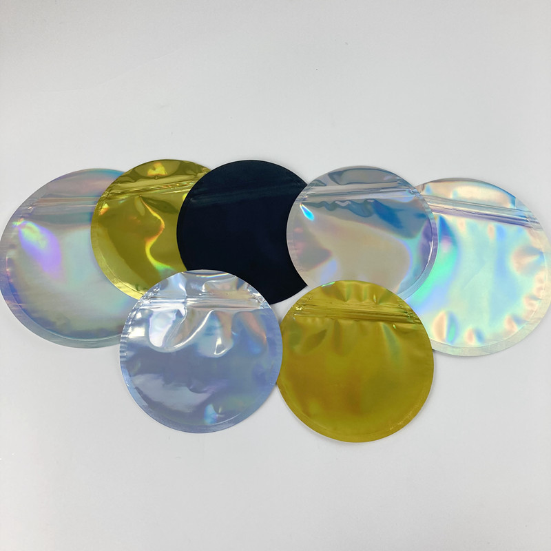 Zamykane holograficzne torby z folii aluminiowej Mylar Die Cut Custom Shaped 3.5G