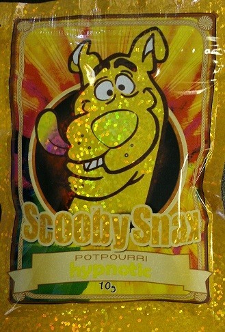 Glossy Herbal Kadzidełka 10g Scooby Snax Hologram Żółty Potpourri