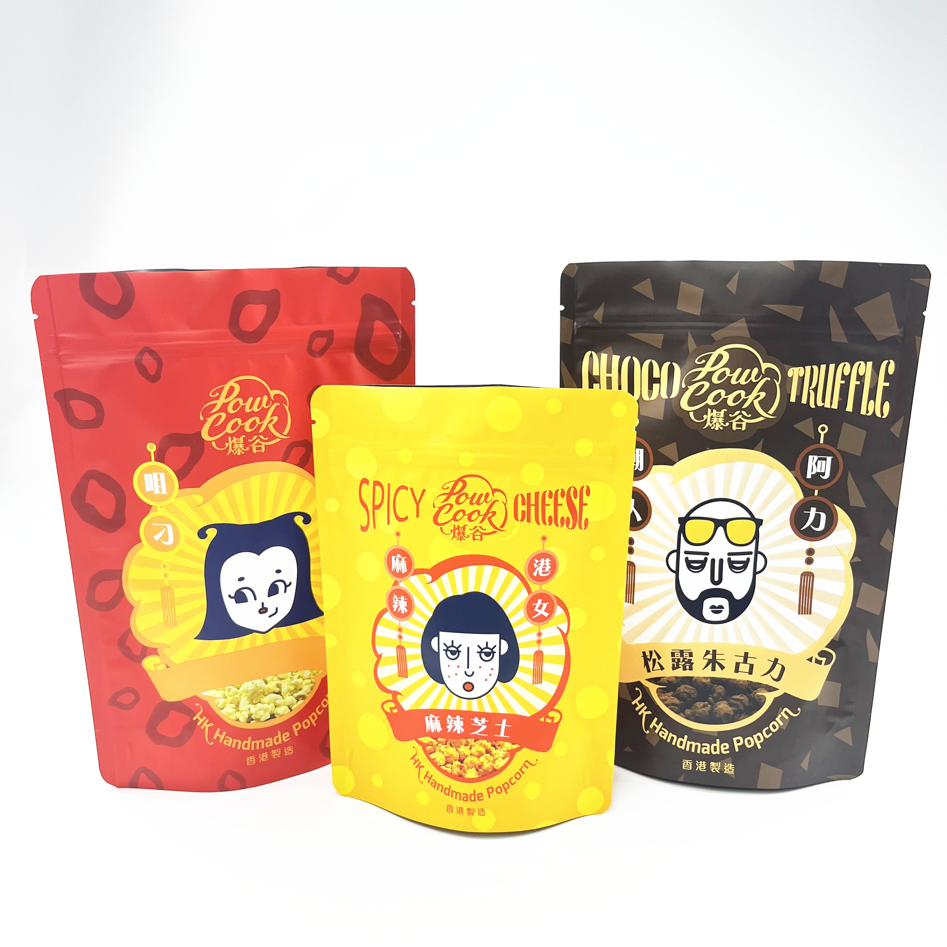 Wielokrotnego zamykania, odporne na zapach, aluminiowe torby do pakowania Ziplock z mylarem na ciasteczka z przekąskami spożywczymi