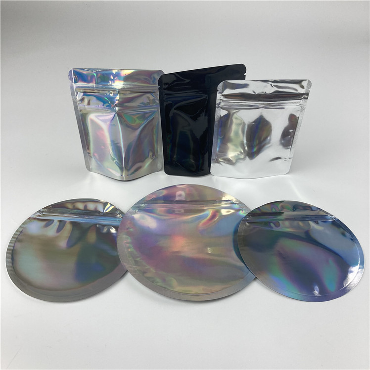 Plastikowa okrągła stojąca torebka na suwak Runtz Edibles Die Cut Shaped Mylar Bag 3,5g
