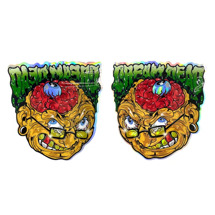 Nieregularne zamykane torby foliowe z zamkiem błyskawicznym Plastikowe etui na cukierki