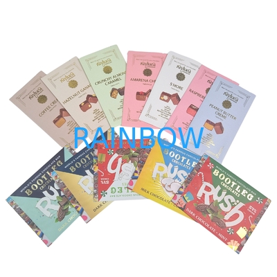 Jedliwa folia aluminiowa worek z tylnym pieczęciem Mały plastikowy mylar owsiany czekoladowy bar energetyczny ciasteczko przekąski cukier opakowania worek