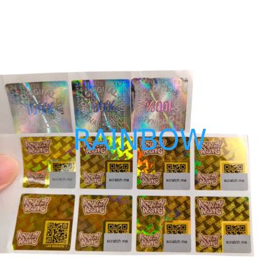 Samoprzylepny winyl PVC Papier Naklejka Wodoodporna UV Hologram Drukowane Spersonalizowane Logo Etykiety Opakowaniowe do Scrapbookingu