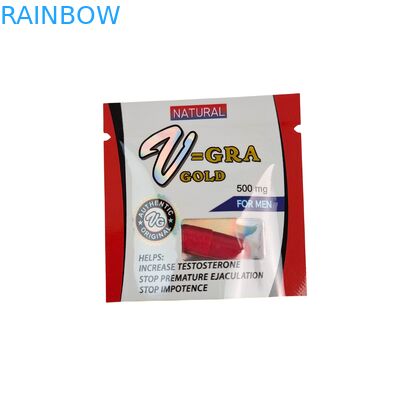 Żywnościowa, zgrzewana torebka strunowa z tworzywa sztucznego z niestandardowymi rozmiarami na pigułki, tabletki i kapsułki lecznicze