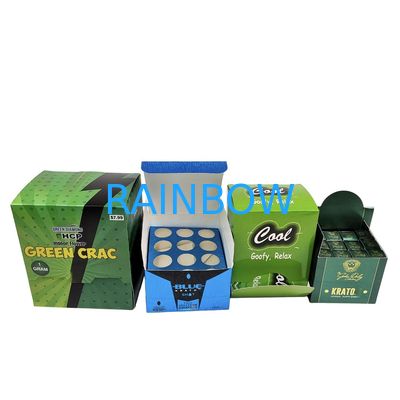 Papier Kraft do recyklingu Kraft Kraft Pudełko do przekąsek do ciasteczek Bar energetyczny Karton kosmetyczny Wyświetlacz opakowania Gąbka