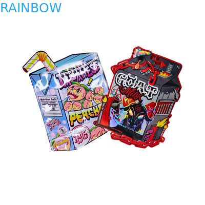 Sprzedaż hurtowa specjalnie wydrukowane worki do kwiatów gumowych 3,5 7g stand up child proof bag z logo